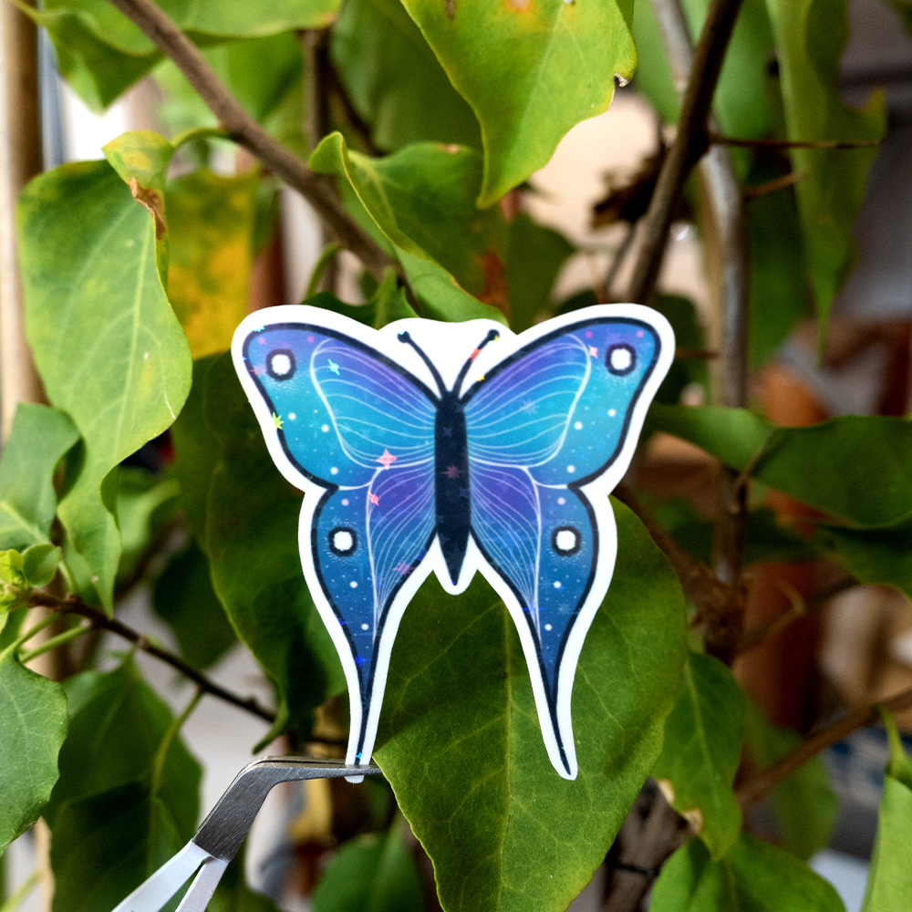 Sticker papillon magique