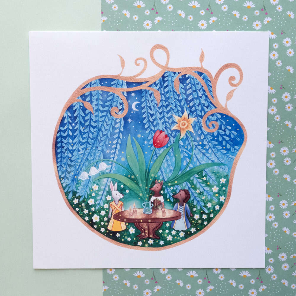 La table ronde des fleurs enchantées