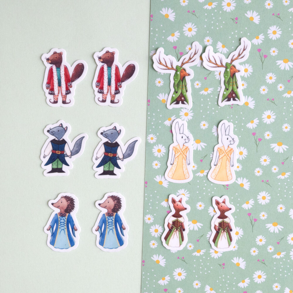 Mini stickers animaux