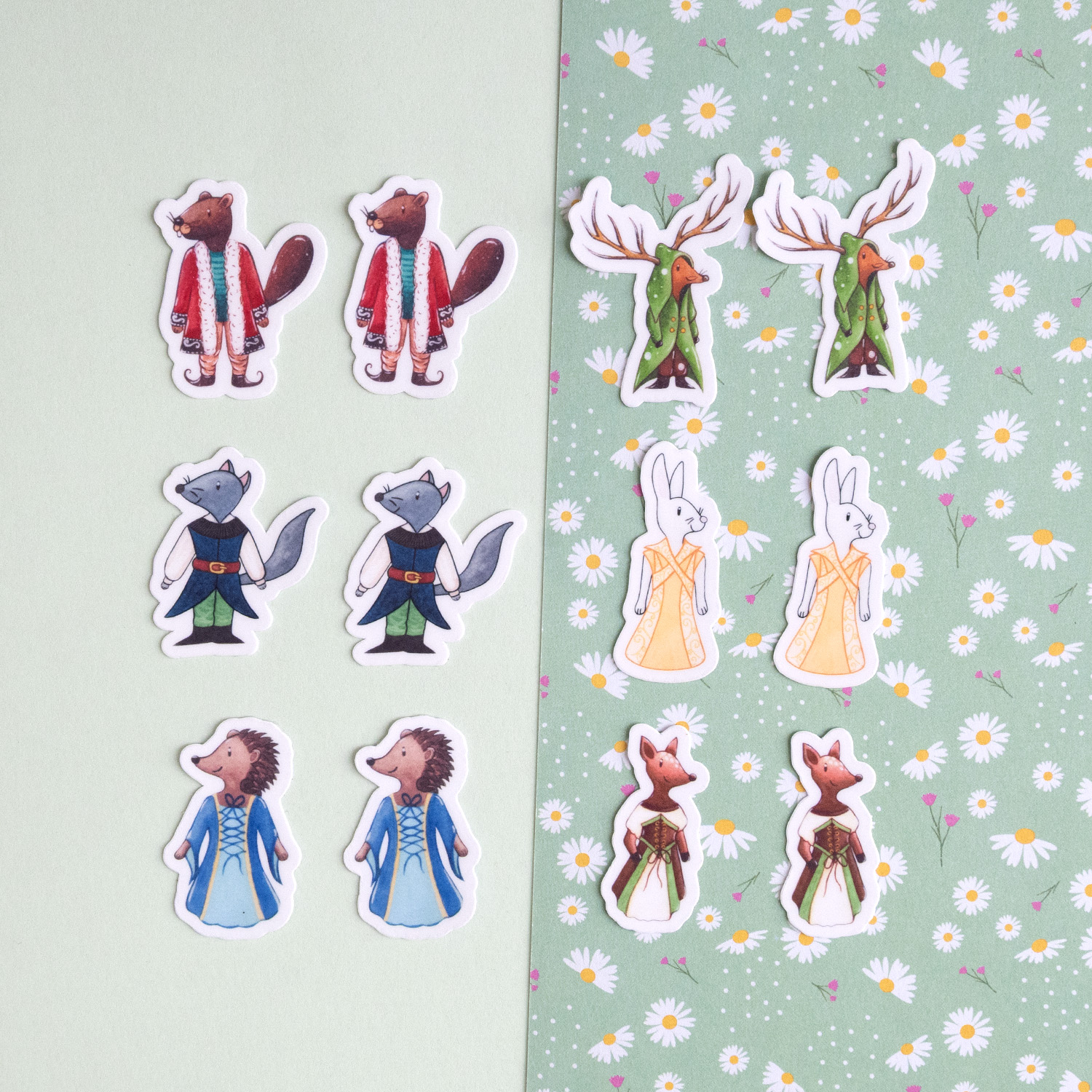 Mini stickers animaux pour scrapbooking journaling