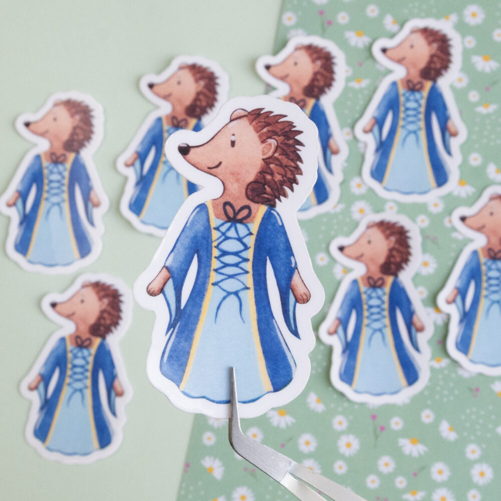 Stickers scrapbooking journaling illustration jeunesse hérissonne
