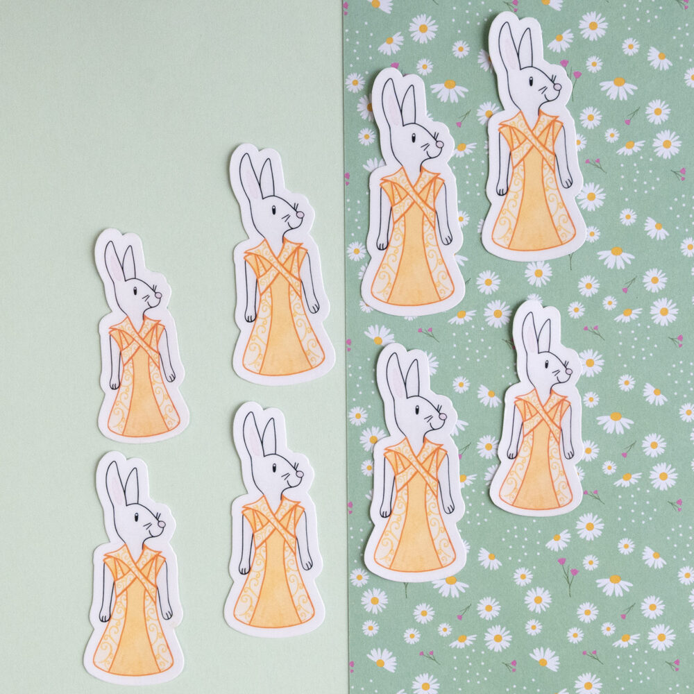 Sticker lapine