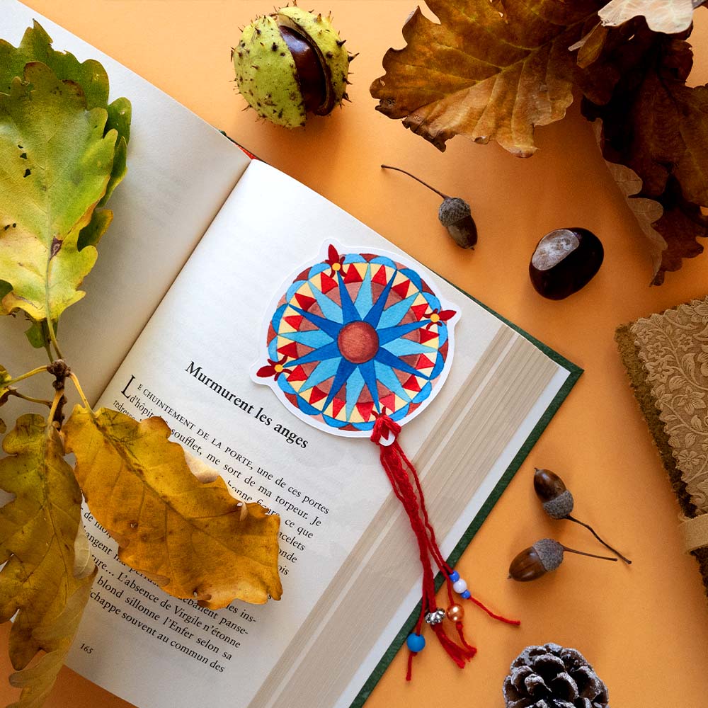 Marque page – Rose des vents