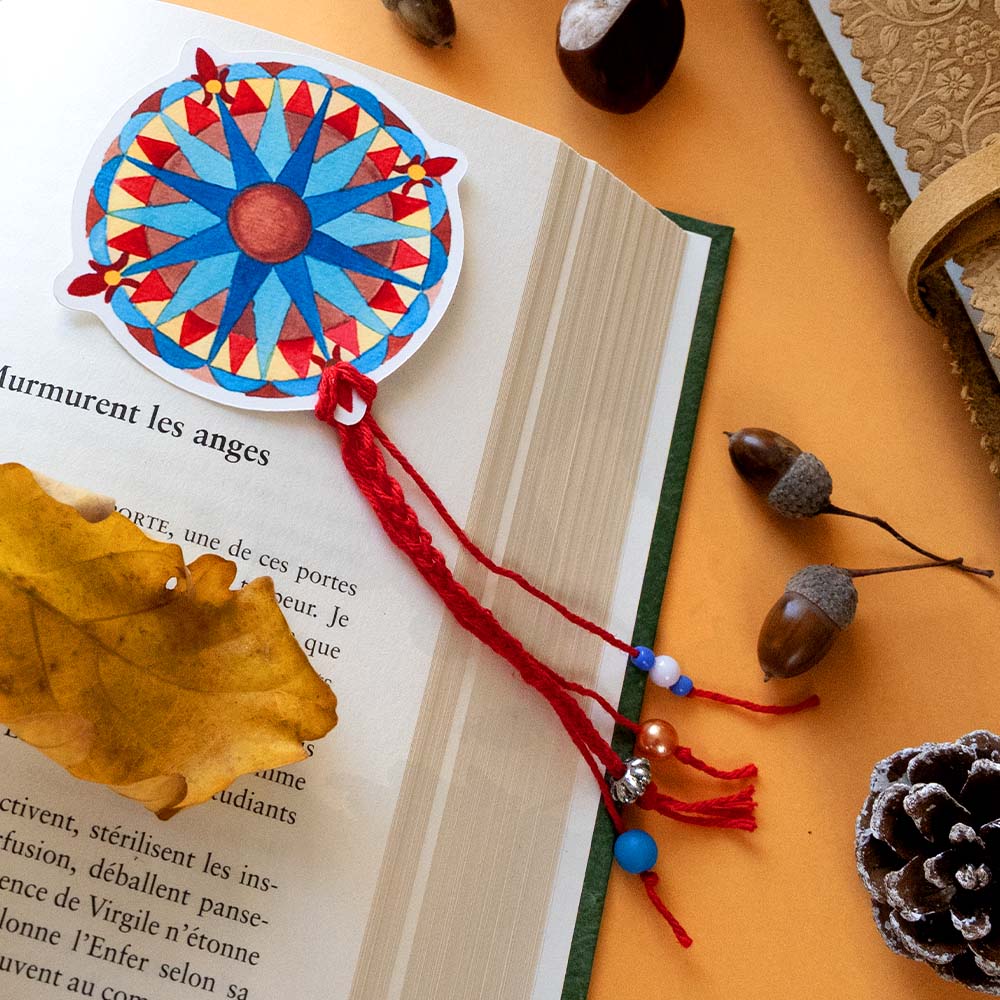 Marque page – Rose des vents